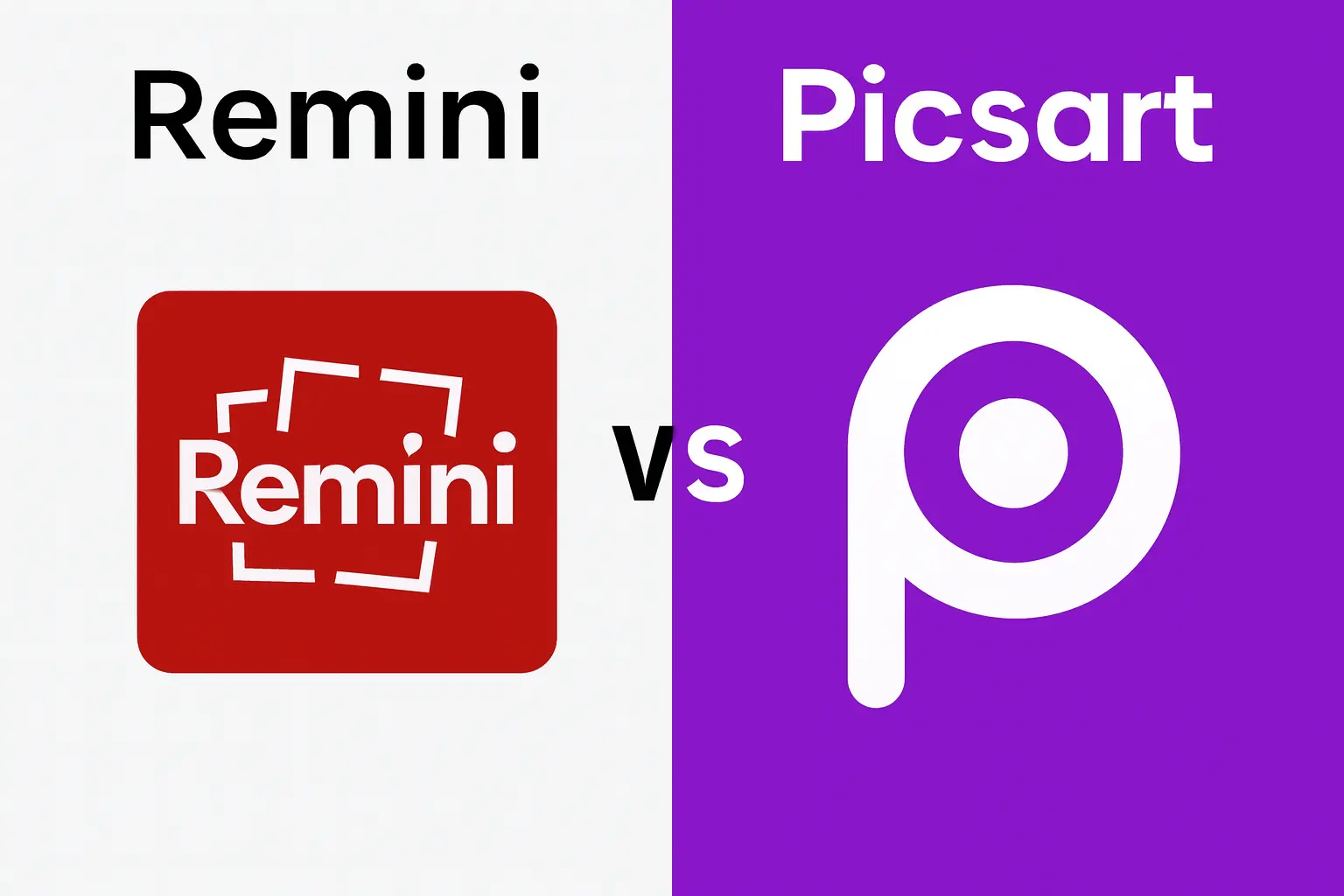 Remini Vs Picsart: Which App Is The Best AI Editor in 2025? 1 remini vs picsart